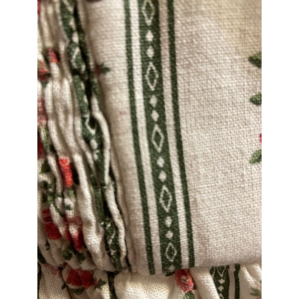 City Chic Floral Linen Blend Sundress Size 14 NWT Pockets Tie Shoulders Smocked - Picture 9 of 9